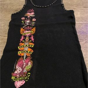 Bejeweled tank top
